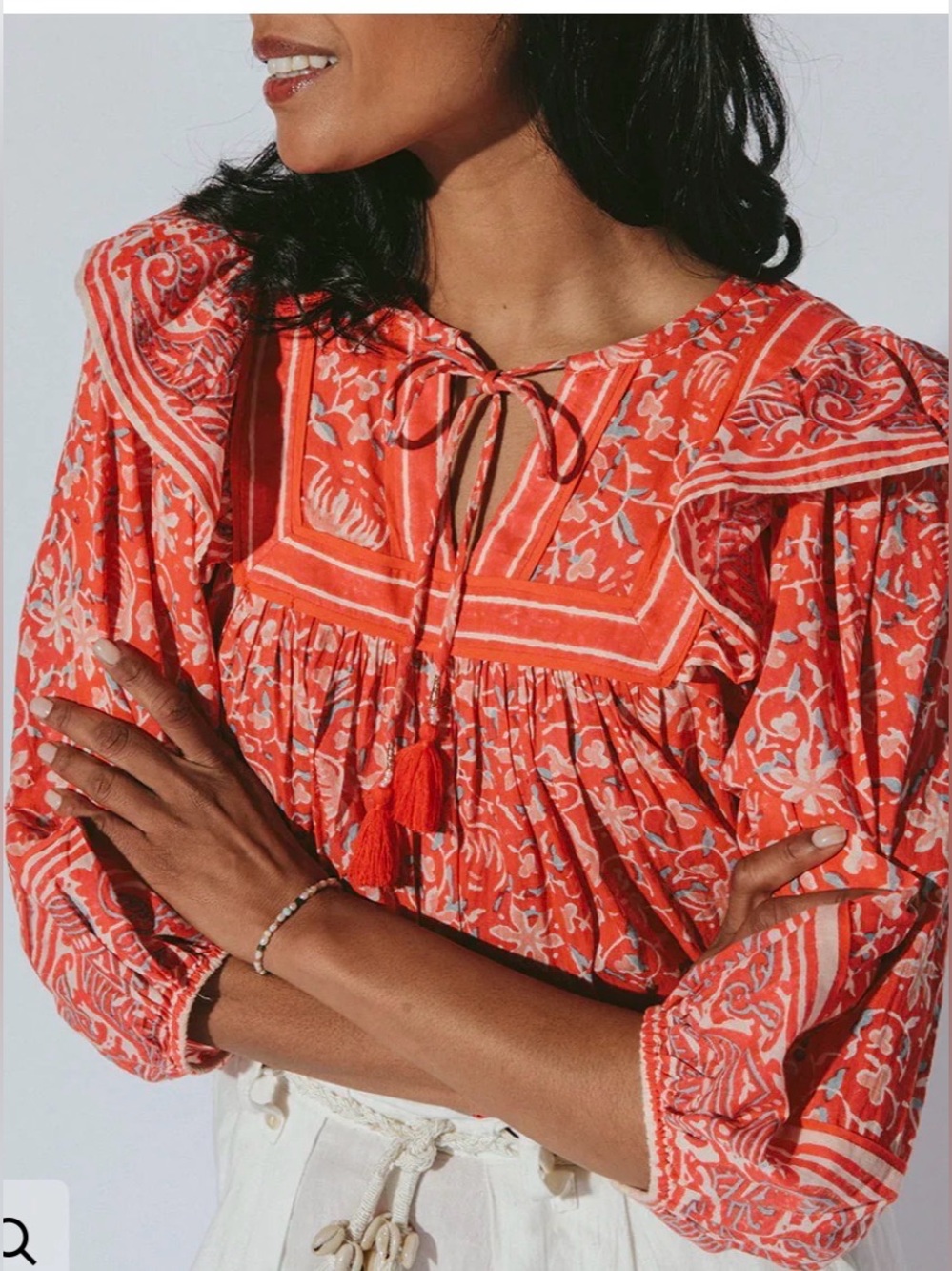 Cleobella Women’s Mylah Organic Cotton Blouse Size XS